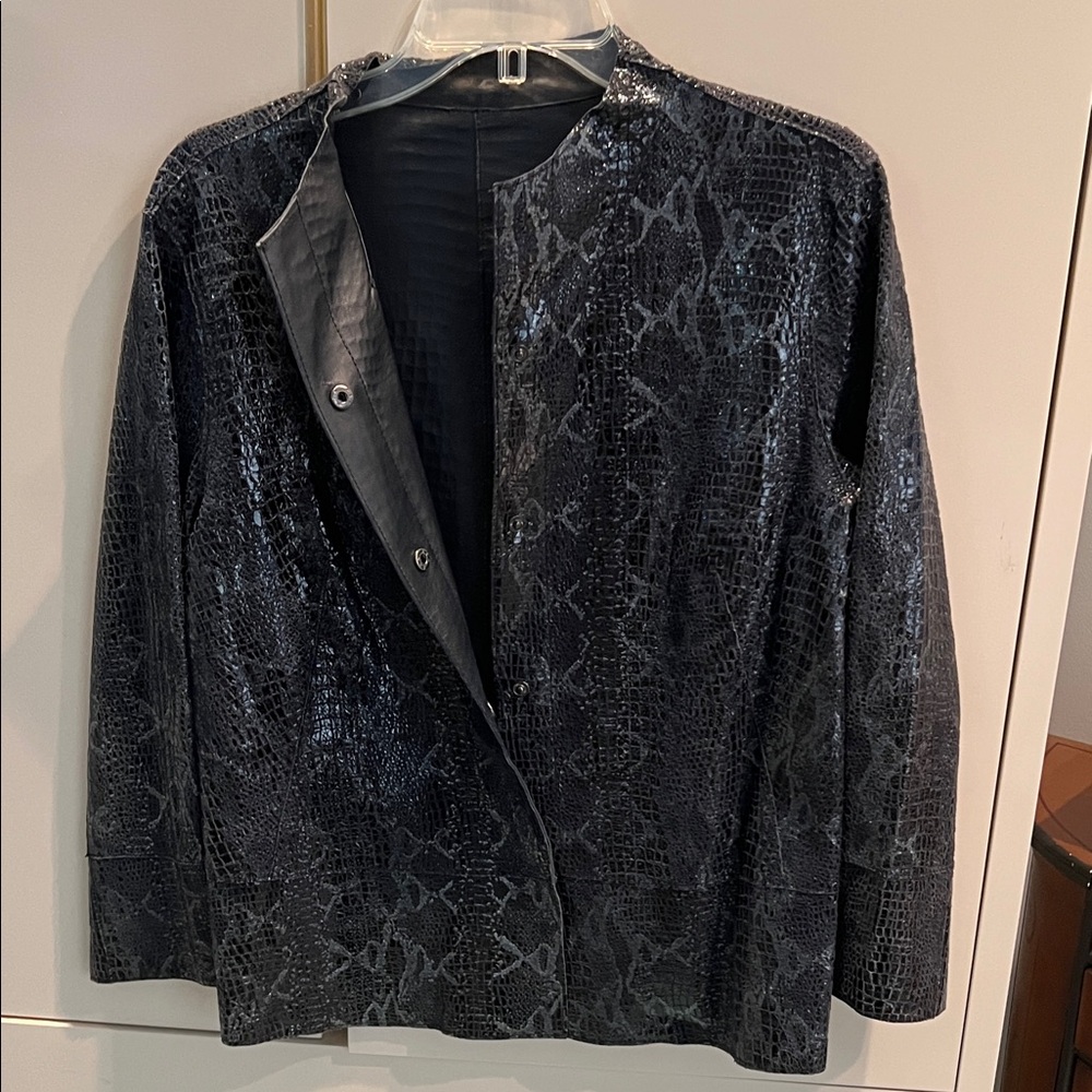 Source Unknown Black Textured Blazer - image 2